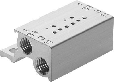 FESTO 197192 MHP1-PR4-3 Anschlussblock Druckluft Betriebsdruck (max.) 8 bar
