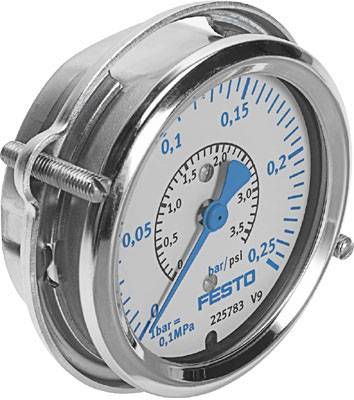 FESTO Manometer 225783 FMA-63-0,25-C 0 bis 0.25 bar 1St.