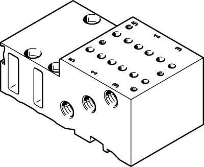 FESTO Anschlussblock 525122 MHP2-PR2-5