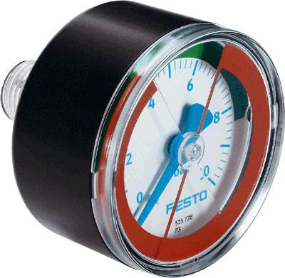 FESTO Manometer 525728 MA-50-10-R1/4-E-RG 0 bis 10 bar 1St.