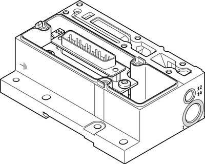 FESTO VMPA1-MPM-EPL-GU 540896 Zubehör Elektrik-Anschaltung 1St.