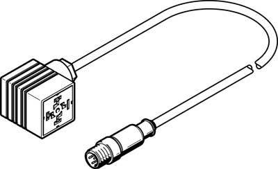 FESTO 549294 Sensor-/Aktor-Anschlussleitung M12 30.00cm 1St.