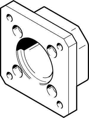 FESTO Flansch 552164 EAMF-A-28B-42A 1St.