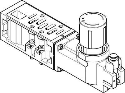 FESTO Reglerplatte VABF-S1-2-R1C2-C-10 555758 1St.