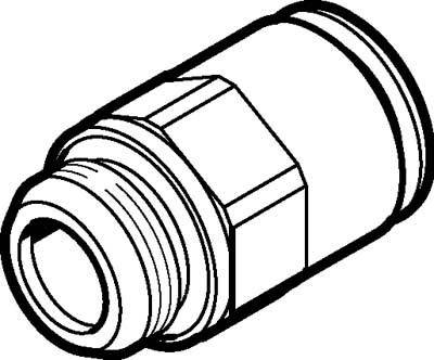 FESTO Steckverschraubung 558665 NPQM-D-G14-Q8-P10 Rohr-Ø: 8mm 1St.