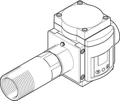 Kameramodul mit abgerundeten Kanten und großem Objektivaufsatz. Technisches Design in Linienzeichnung dargestellt.