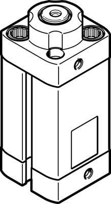FESTO Stopperzylinder 576084 DFSP-20-10-DF-PA Hublänge: 10mm 1St.