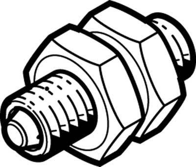 FESTO Stoßdämpfer 1152500 DYEF-S-M4-Y1 Gehäusematerial: Stahl Hublänge: 0.9mm 1St.