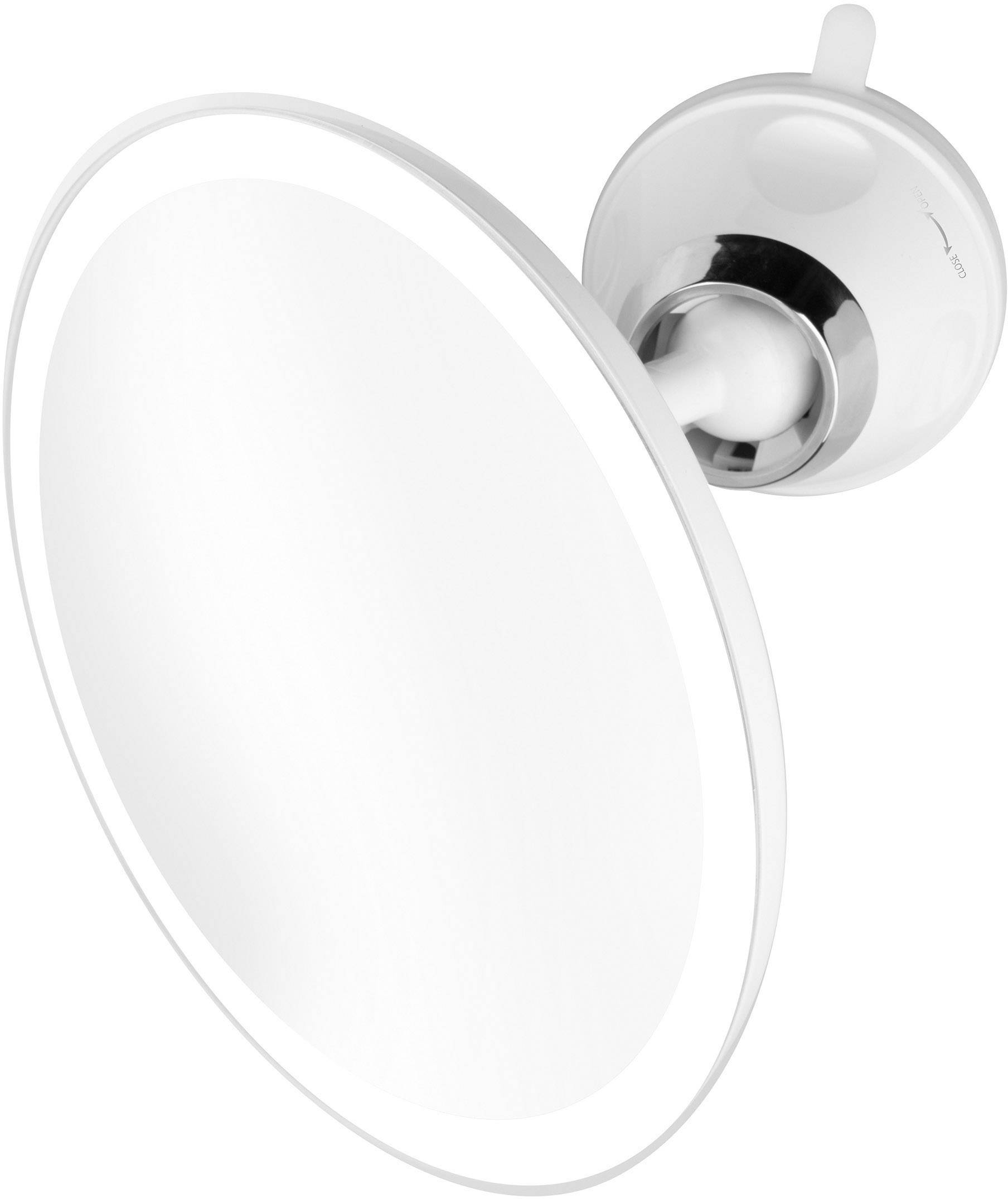 Medisana 88558CM 850 LED-Wandspiegel mit LED-Beleuchtung, schwenkbar Weiß