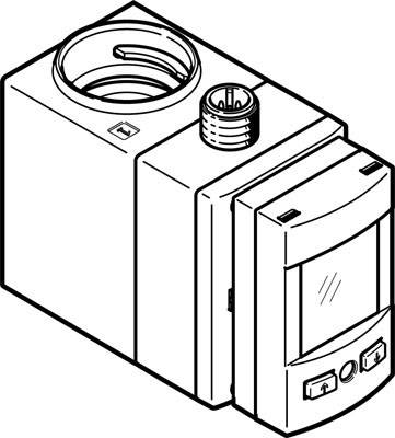 FESTO Durchfluss-Sensor SFAW-100T-X-E-PNLK-PNVBA-M12 8036890 Betriebsspannung (Bereich): 18 - 30 V/