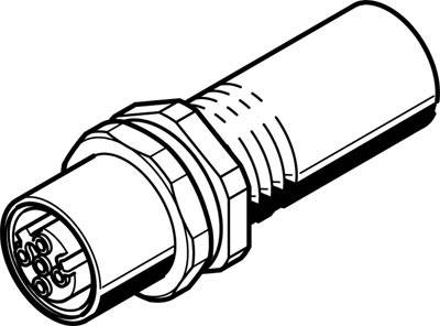 FESTO 8040459 Schaltschrankdurchführung M12 Polzahl Sensoren: 4 1 St.