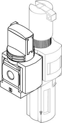 FESTO 8042672 MSB6-1/2:C3:J120-WP Wartungsgeräte-Kombination Druckluft, Inerte Gase Betriebsdruck (max.) 18 bar