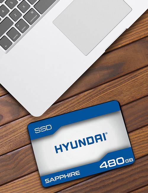 Hyundai Sapphire Interne SSD 6.35cm (2.5 Zoll) 480GB Retail SSDHYC2S3T480G SATA III
