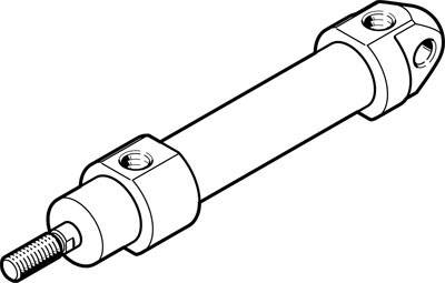FESTO 8073975 CRDSNU-B-20-100-PPS-A-MG-A1 Normzylinder Hublänge: 100 mm 1 St.