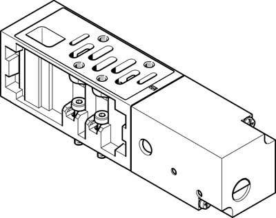 FESTO Vertikal-Drucksperrplatte VABF-S1-2-L1D1-C 555790 1St.