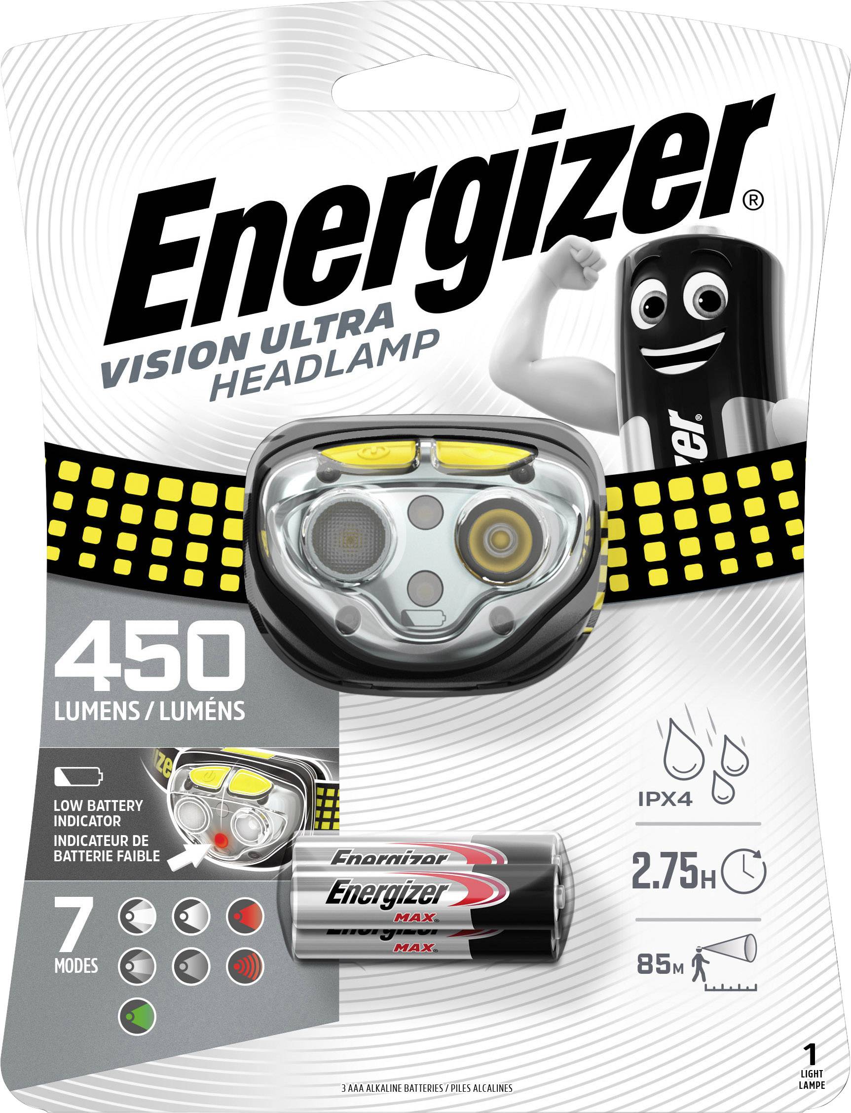 Energizer Vision Ultra LED Stirnlampe batteriebetrieben 450lm E301371800