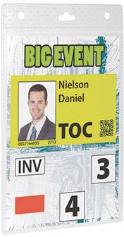 Durable 852619 Namensschild 8526 kombinierbar mit Textilband, Clip, Kette, Jojo 20 St.