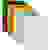 Bene Sichthülle DIN A4 Hart-PVC 0.15mm farbig sortiert, Glasklar, Gelb, Orange, Rot, Violett, Grün, Grau 205000SO 100St.