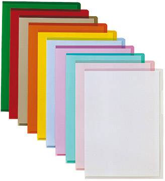 Bene Sichthülle DIN A4 Hart-PVC 0.15mm farbig sortiert, Glasklar, Gelb, Orange, Rot, Violett, Grün, Grau 205000SO 100St.