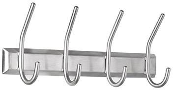 ALCO Garderobenleiste 2841 Anzahl der Haken: 4 (B x H x T) 315 x 130 x 70mm Edelstahl Silber 1St.