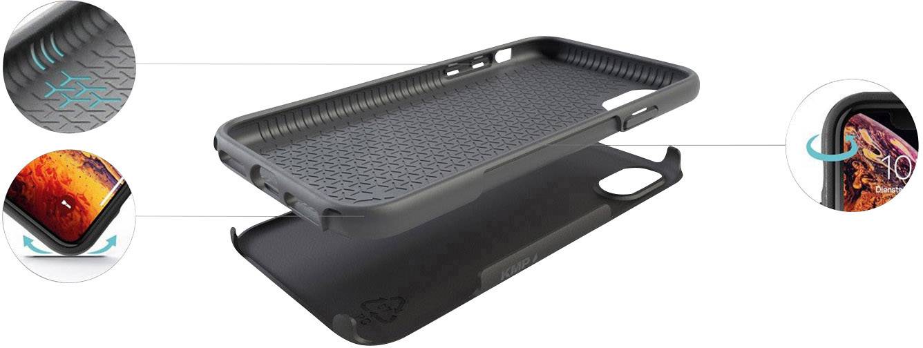 KMP Creative Lifestyle Products Sporty Case Backcover Apple iPhone XR Schwarz