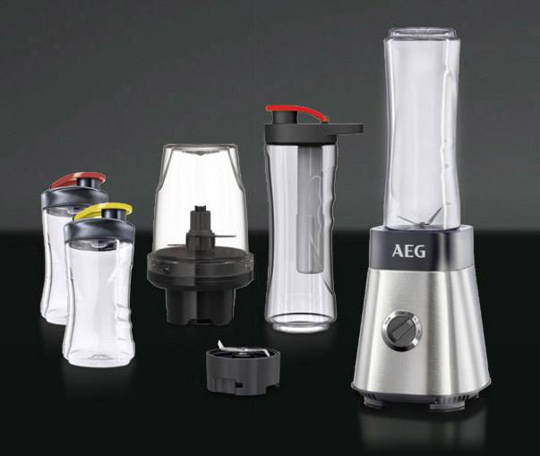 AEG SB2900 Smoothie-Maker 400 W Edelstahl, Schwarz