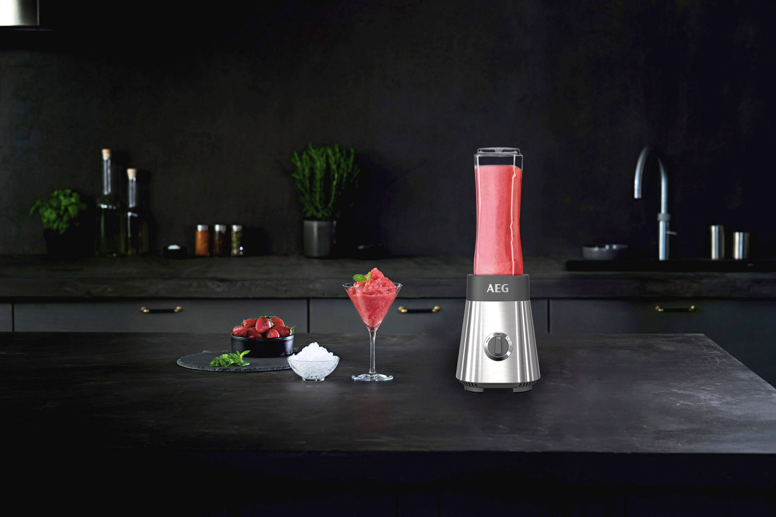 AEG SB2900 Smoothie-Maker 400 W Edelstahl, Schwarz