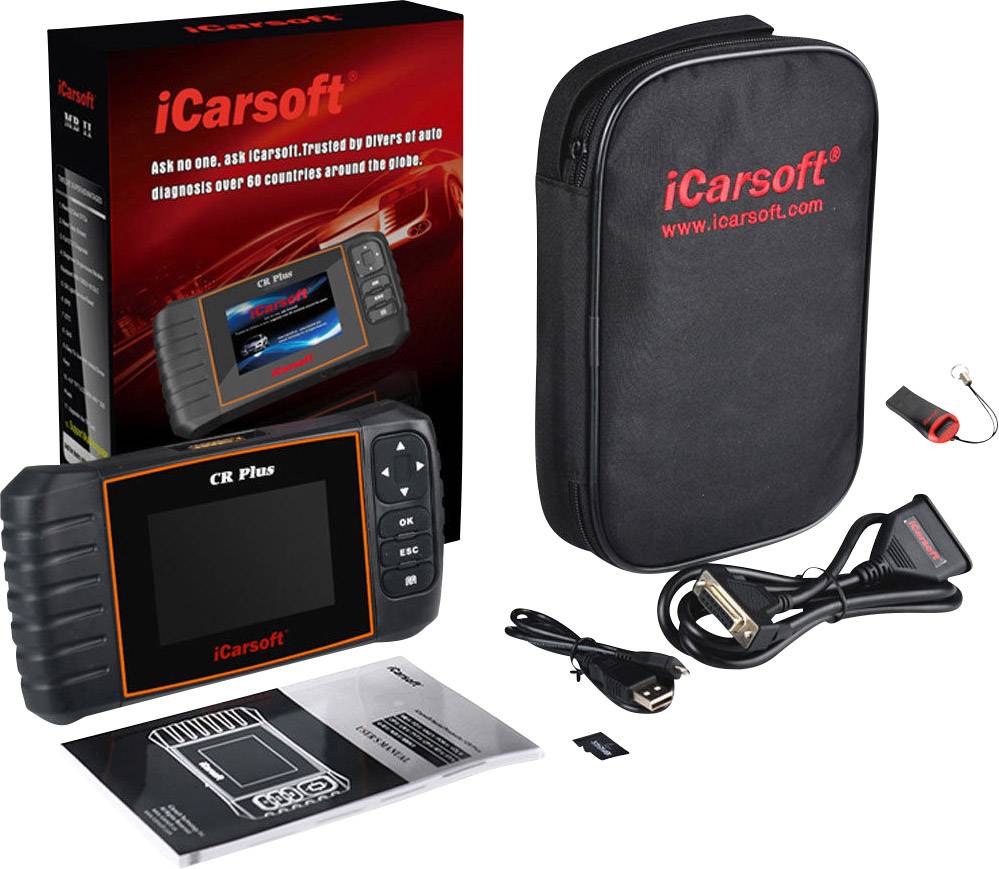 Icarsoft OBD II Diagnosetool CR Plus iccrpl uneingeschränkt