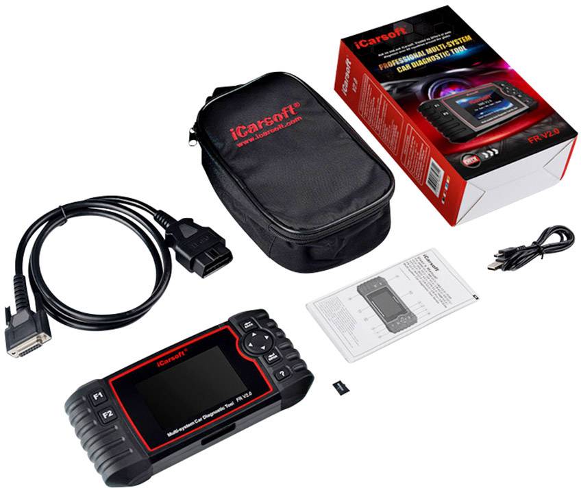 Icarsoft FR V2.0 OBD II Diagnosetool icfrv2 Passend für (Auto-Marke): Universal uneingeschränkt