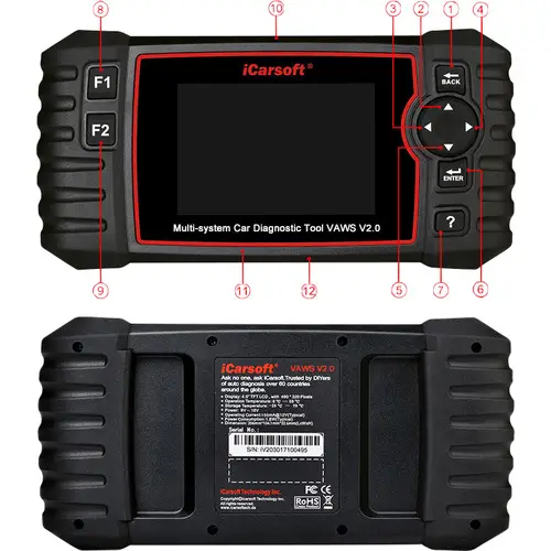 Icarsoft VAWS V2.0 OBD II Diagnosetool icvaw2 Passend für (Auto-Marke): Universal uneingeschränkt Icarsoft VAWS V2.0 OBD II Diagnosetool icvaw2 Passend für (Auto-Marke): Universal uneingeschränkt