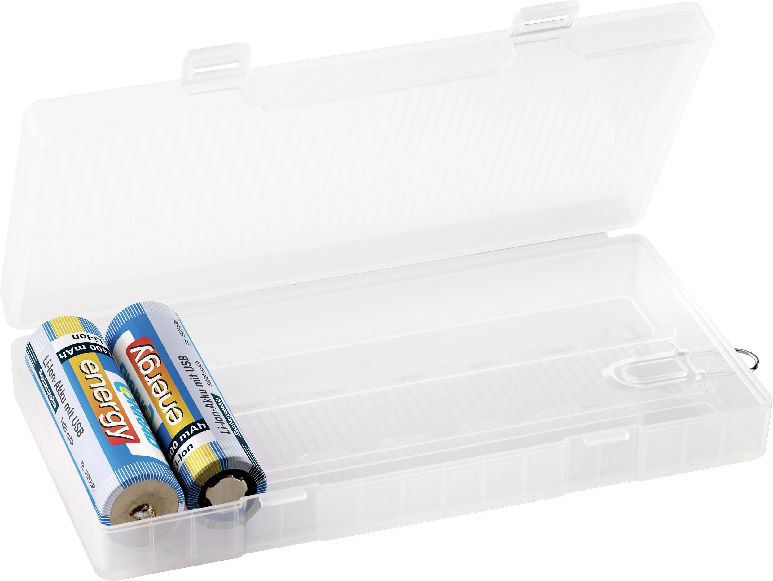 Basetech BT-Box-018 Batteriebox 8x 18650 (L x B x H) 156 x 78 x 25mm