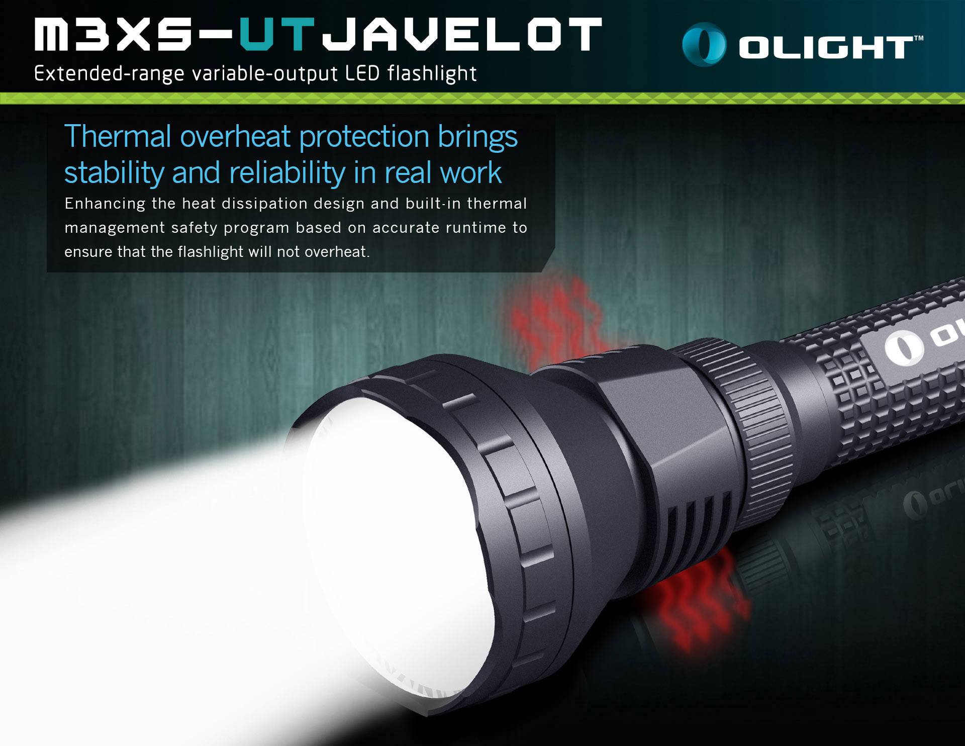 OLight M3XS-UT Javelot Kit LED Taschenlampe akkubetrieben 1200lm 255g