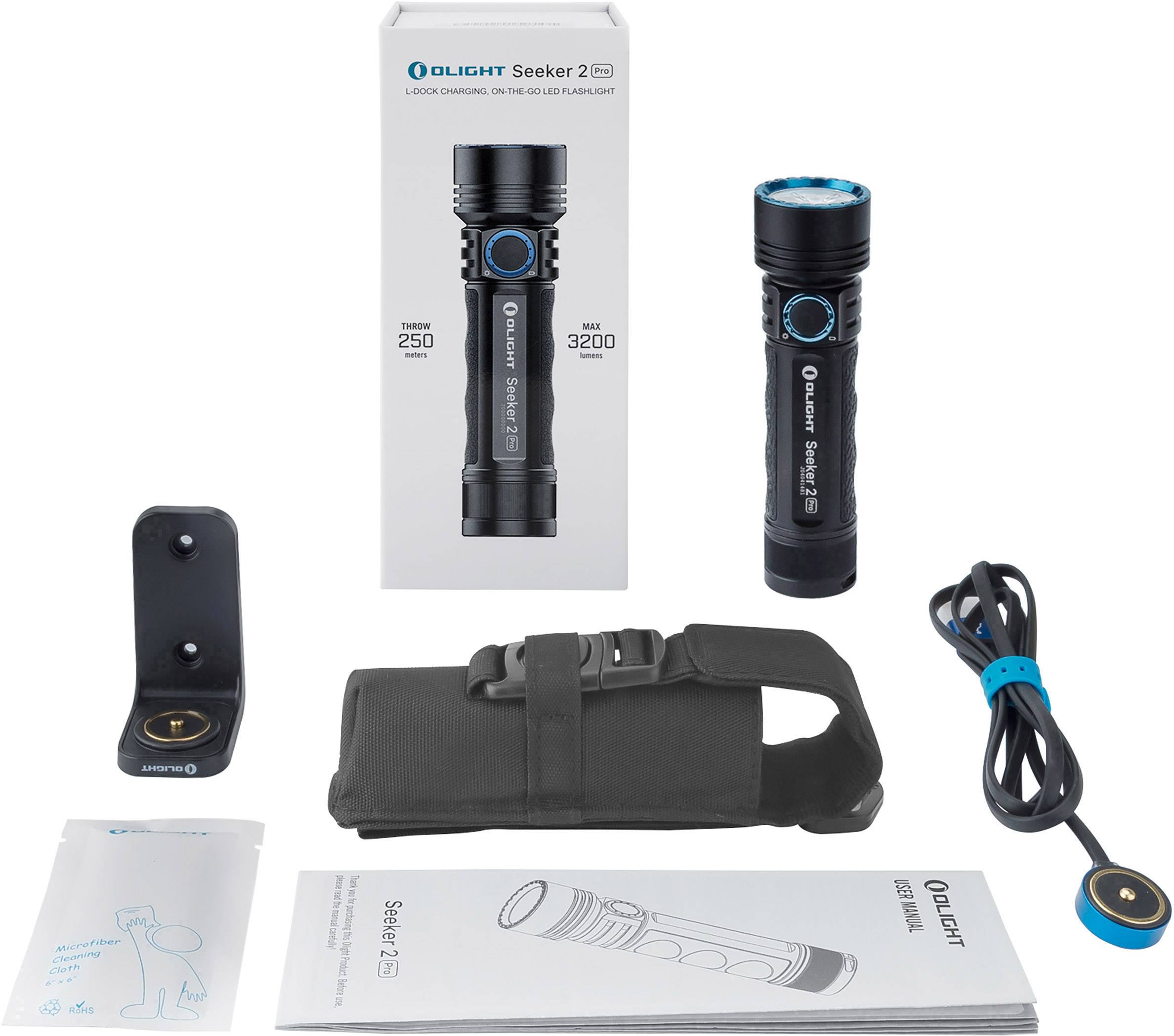 OLight Seeker 2 Pro LED Taschenlampe akkubetrieben 3200lm 198g