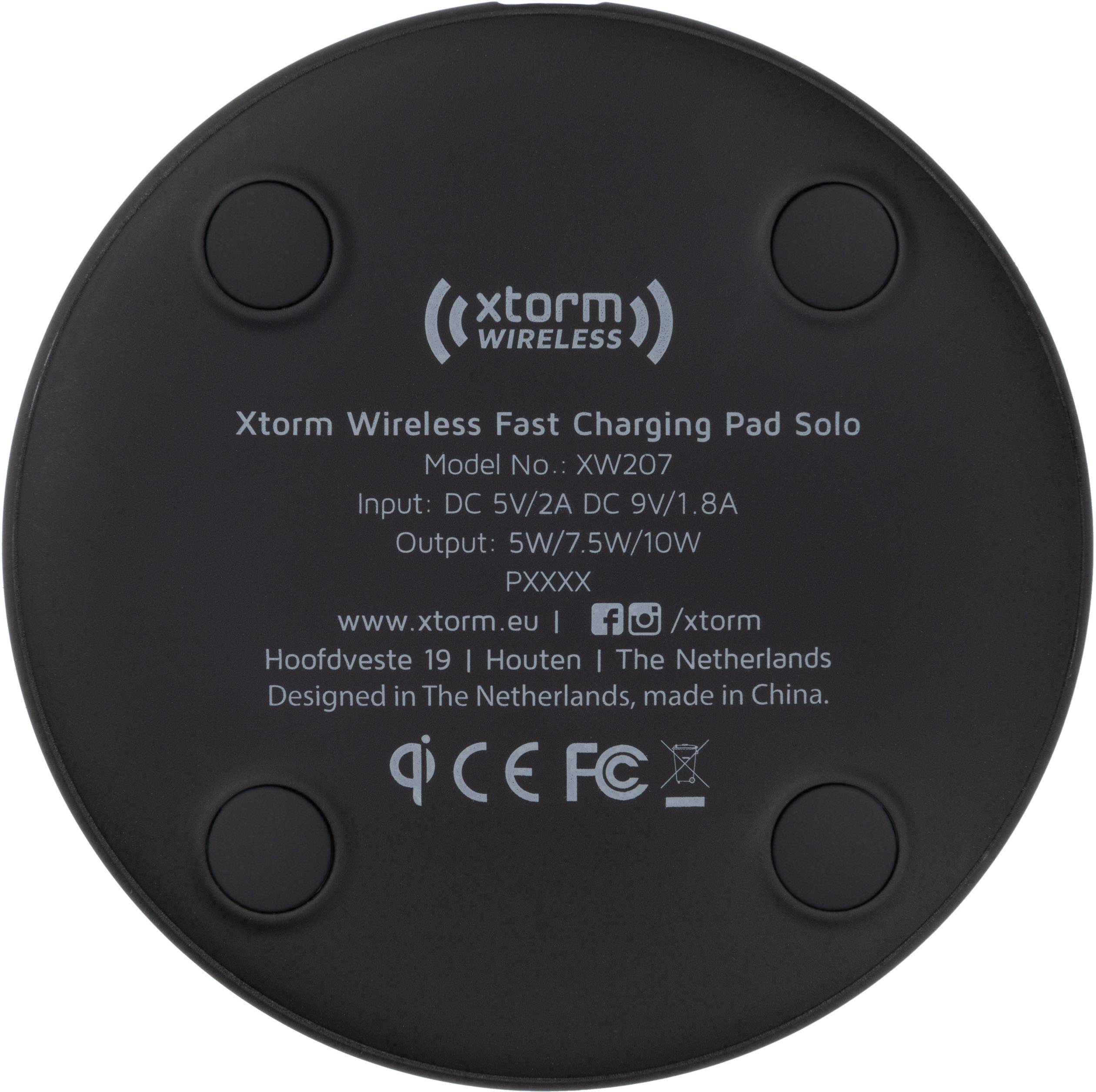 Xtorm by A-Solar Induktions-Ladegerät 2000mA Solo FSXW207 Ausgänge Induktionslade-Standard Schwarz