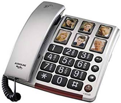 Amplicomms BigTel 40 plus Schnurgebundenes Seniorentelefon Silber 