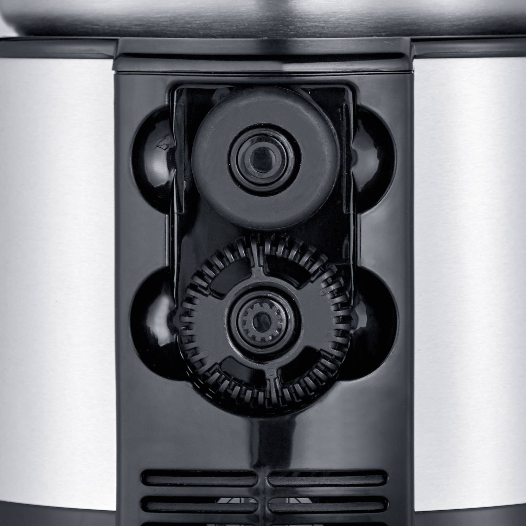 Severin SM 3583 Induktions-Milchaufschäumer Edelstahl (gebürstet), Schwarz 500 W