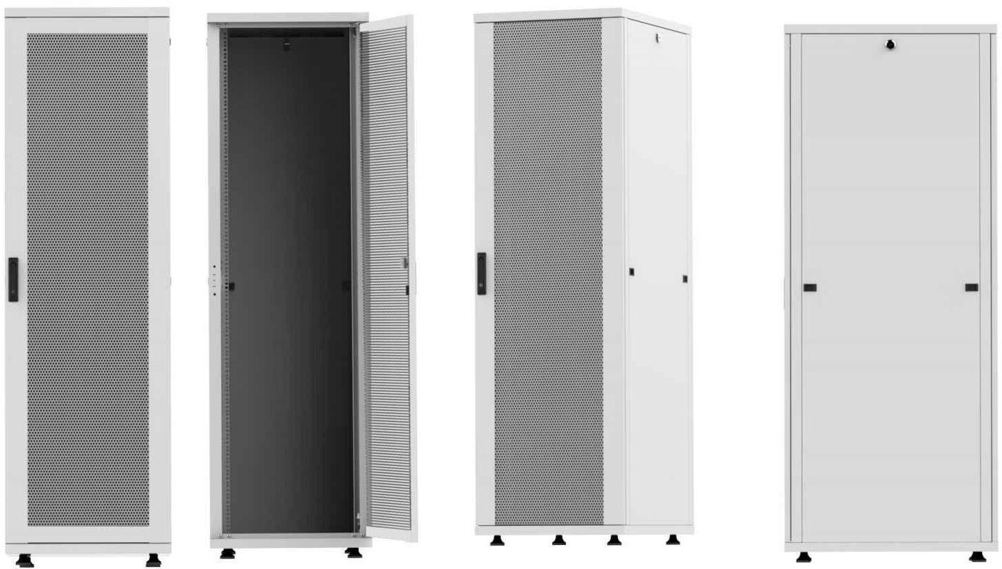 Intellinet 19" Serverschrank Basic Line 26 HE 1308x600x1000mm Flatpack Traglast 600kg grau 19 Zoll Serverschrank (B x H x T) 600