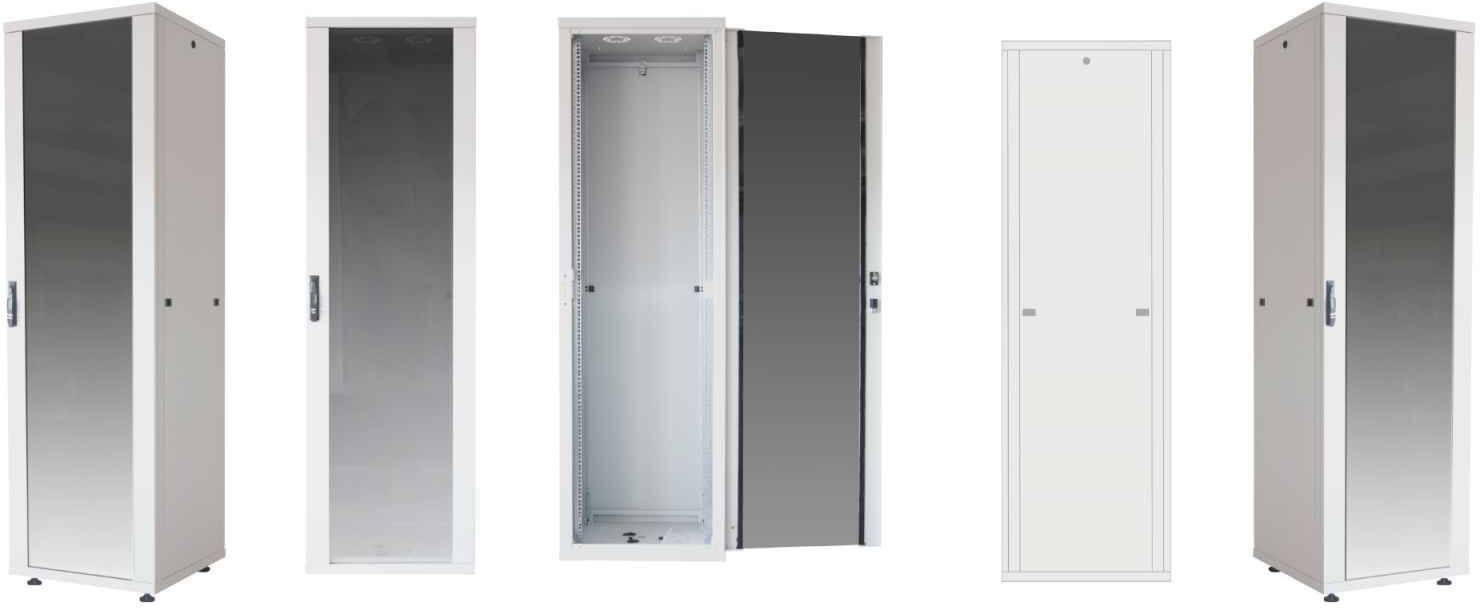 Intellinet 19" Netzwerkschrank Basic Line 42 HE 2033x600x800mm Flatpack Traglast 600kg grau 19 Zoll Netzwerkschrank (B x H x T)