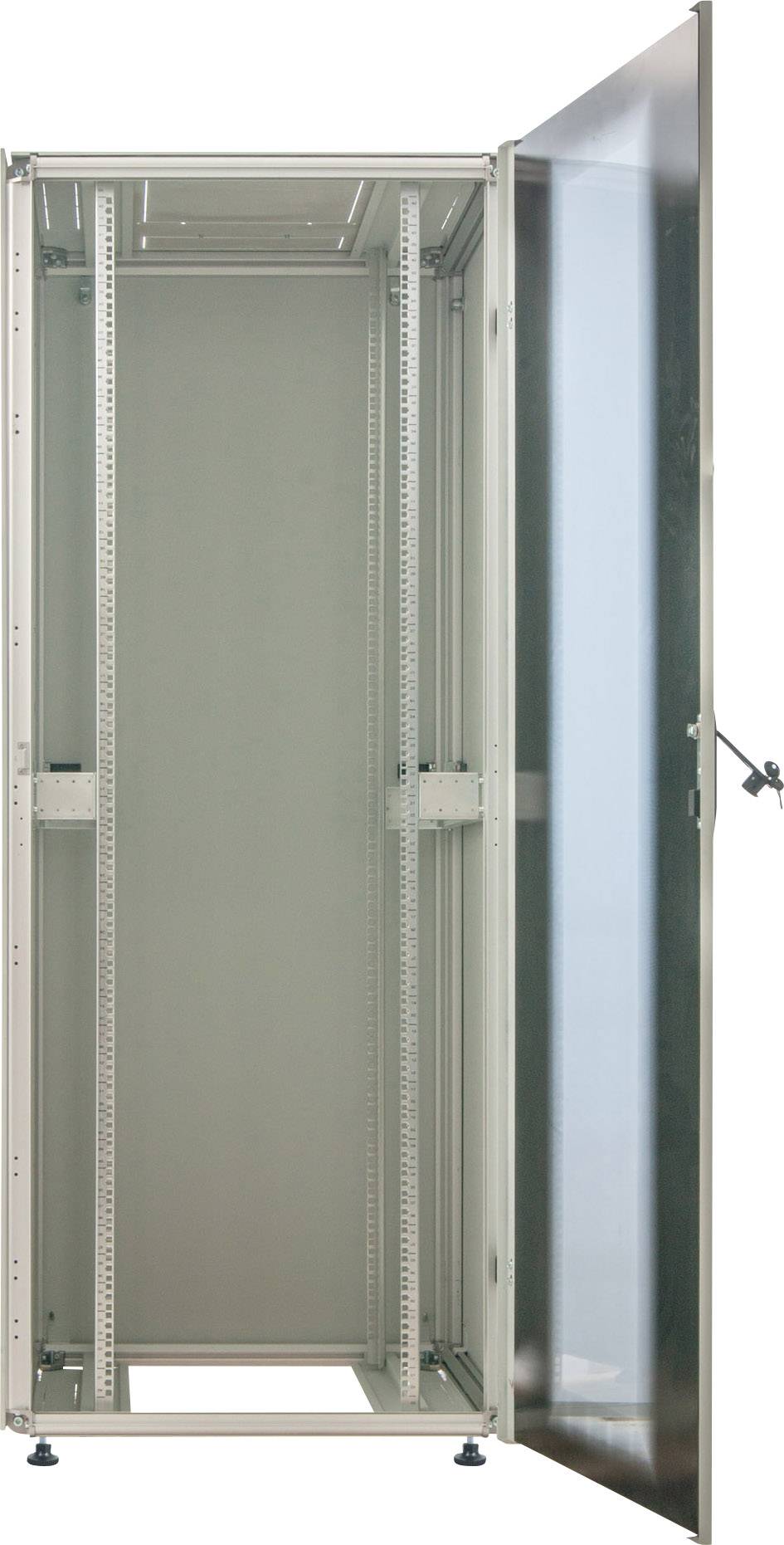 Intellinet 19 Netzwerkschrank, Premium Line, 42 HE, 2033 (H) x 600 (B) x 800 (T) mm, Flatpack, grau - Premium - Schrank - Netzwerkschrank - Grau,