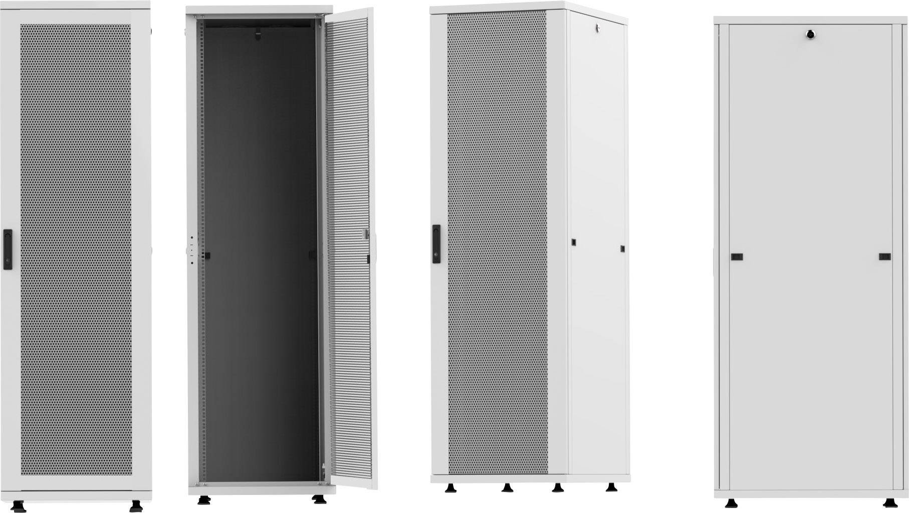 Intellinet 19" Serverschrank Basic Line 42 HE 2033x600x1000mm Flatpack Traglast 600kg grau 19 Zoll Serverschrank (B x H x T) 600