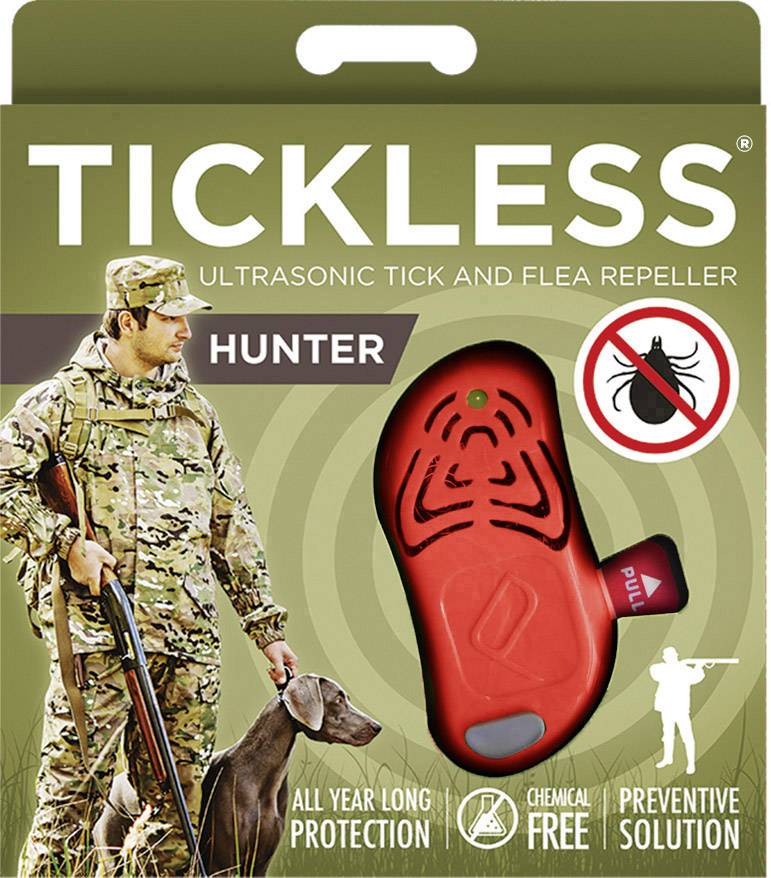 Tickless Hunter PRO-103OR Zeckenschutz Ultraschall (L x B x H) 60 x 27 x 20 mm Orange 1 St.