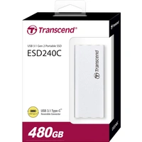 Transcend ESD240C 480 GB Externe SSD USB-C® Silber TS480GESD240C Transcend ESD240C 480 GB Externe SSD USB-C® Silber TS480GESD240C