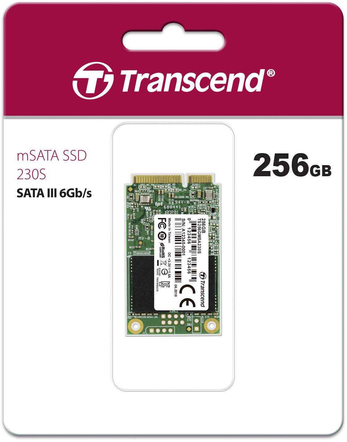Transcend MSA230S 256 GB Interne mSATA SSD mSATA Retail TS256GMSA230S