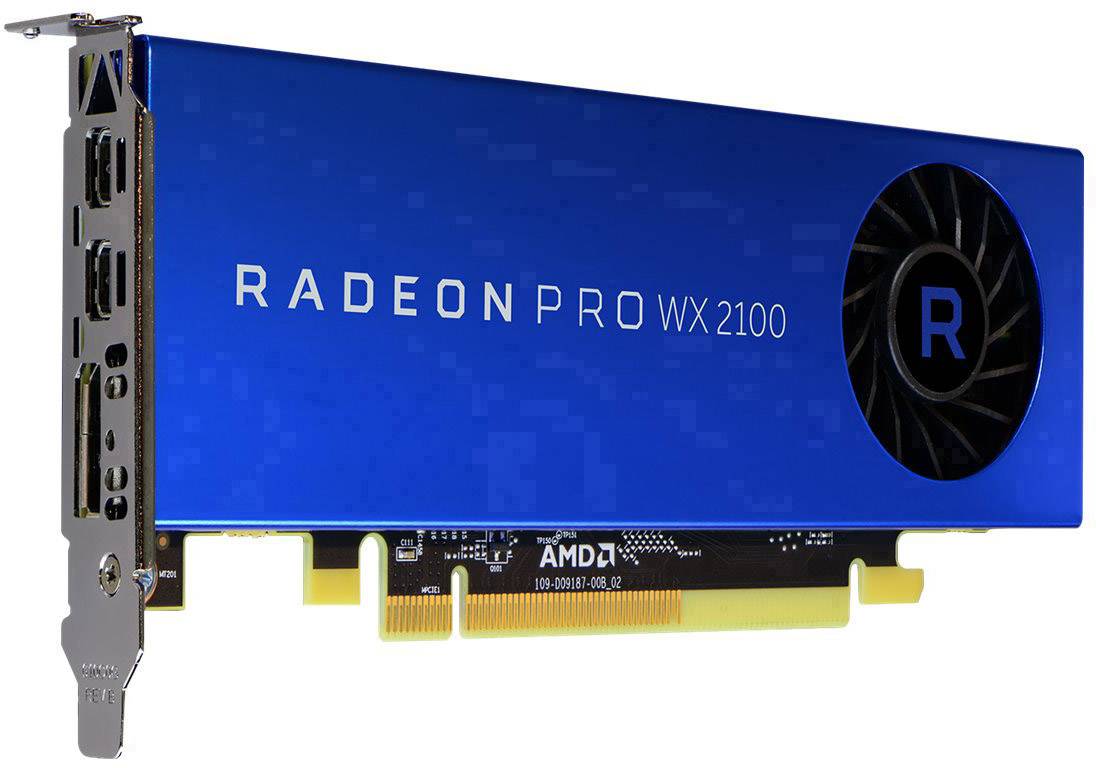 AMD Workstation-Grafikkarte Radeon Pro WX 2100 2 GB GDDR5-RAM PCIe x16 DisplayPort, Mini Displa
