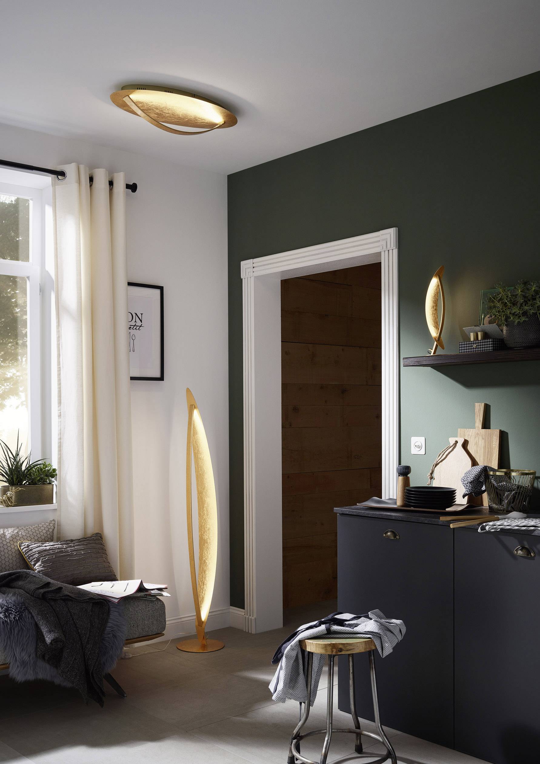 WOFI VEGA 3546.01.15.7000 Stehlampe 18 W Gold