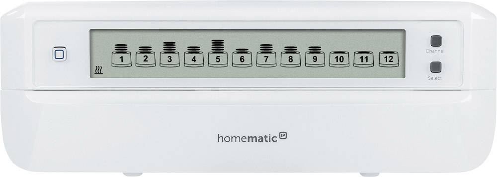 Homematic IP Funk Starterkit Fußbodenheizung für 5 Räume, motorisch