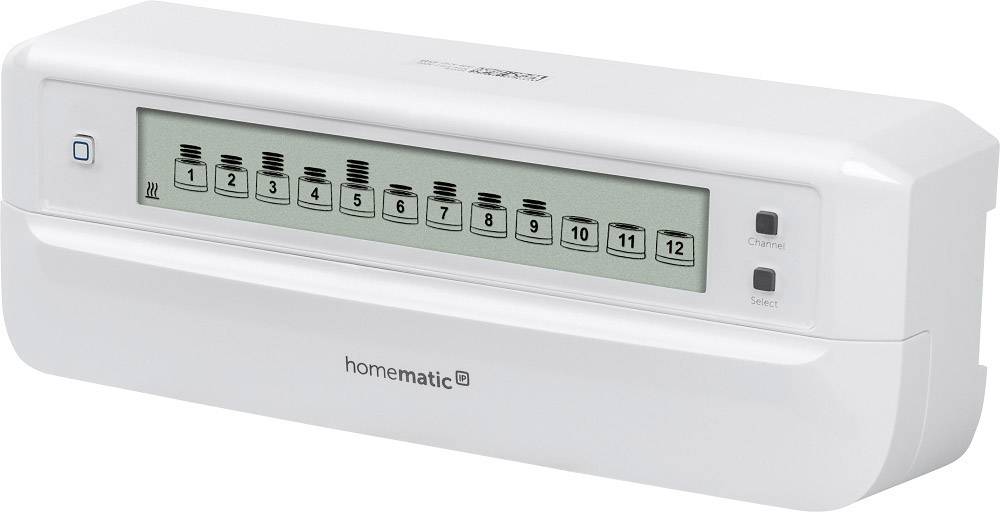 Homematic IP Funk Starterkit Fußbodenheizung für 5 Räume, motorisch