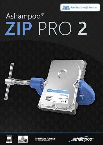 ZIP PRO 2 Vollversion, 3 Lizenzen Windows Multimedia-Software