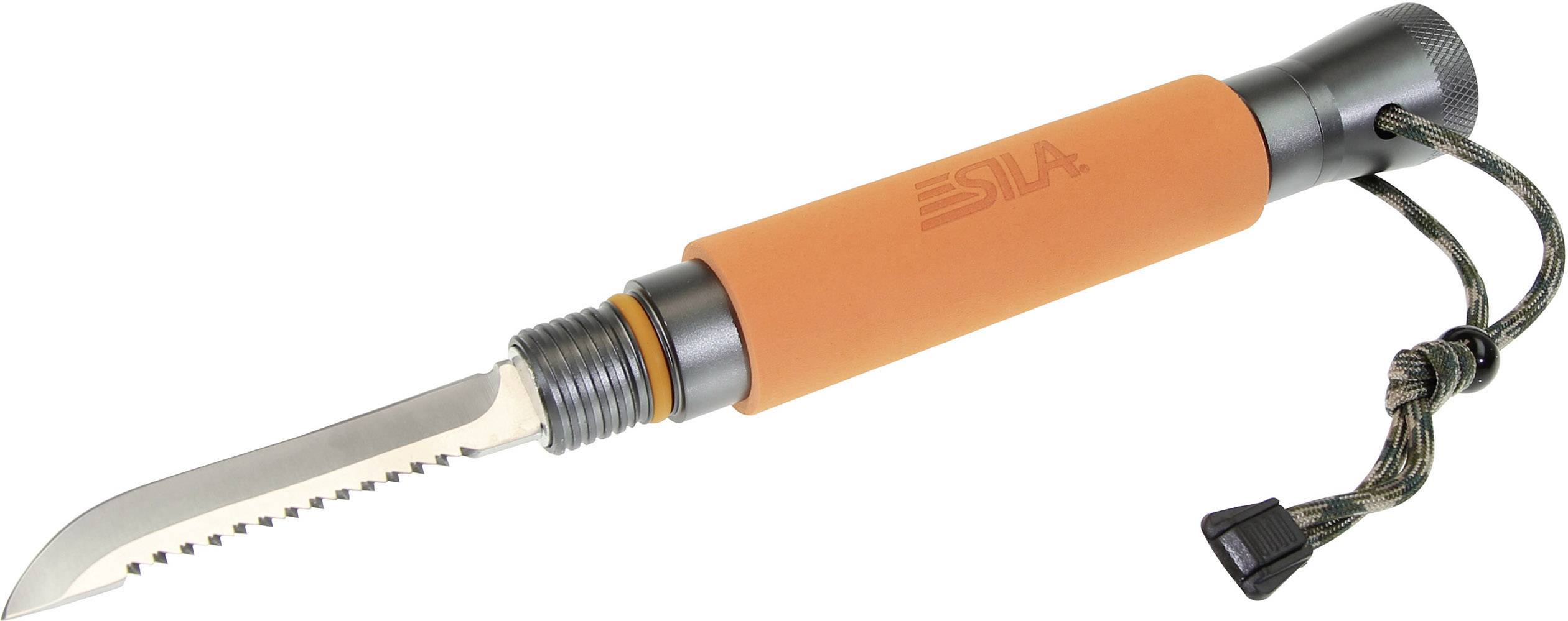 SILA M1Orange 306028 Spaten mit Säge, mit Tasche, mit Sägekante, mit Bit-Halter, mit Feuerstarter, mit Klinge