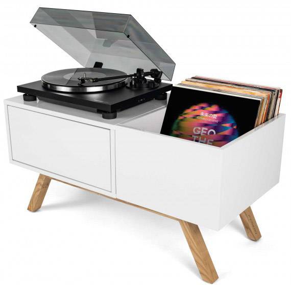 Glorious DJ Mobiler DJ-Tisch Turntable Lowboard MDF